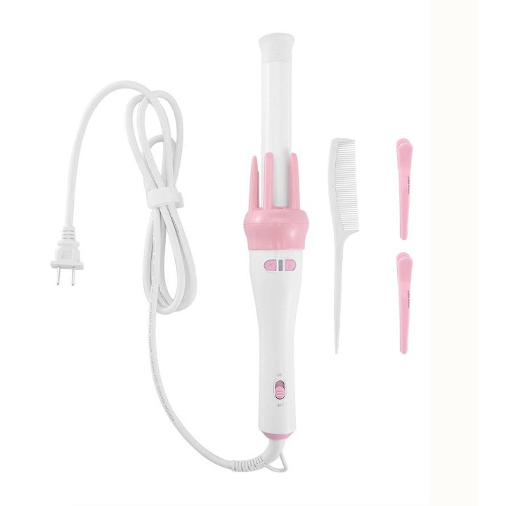 [HCM]Máy uốn tóc xoăn tự động mini – Máy làm tóc uốn tóc xoăn (tặng kèm lược và kẹp)