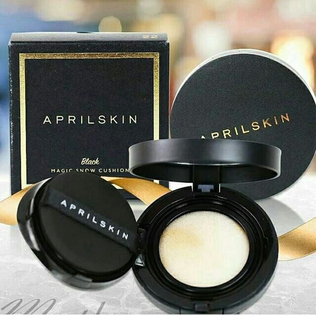 Phấn Nước April Skin Hàn Quốc Đen Viền Vàng