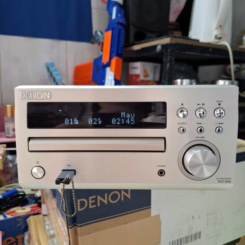 Amply Denon RCD M39 hàng ship Nhật hình thức rất đẹp hoạt động tốt CD USB AUX IN giải mã quang 24bit