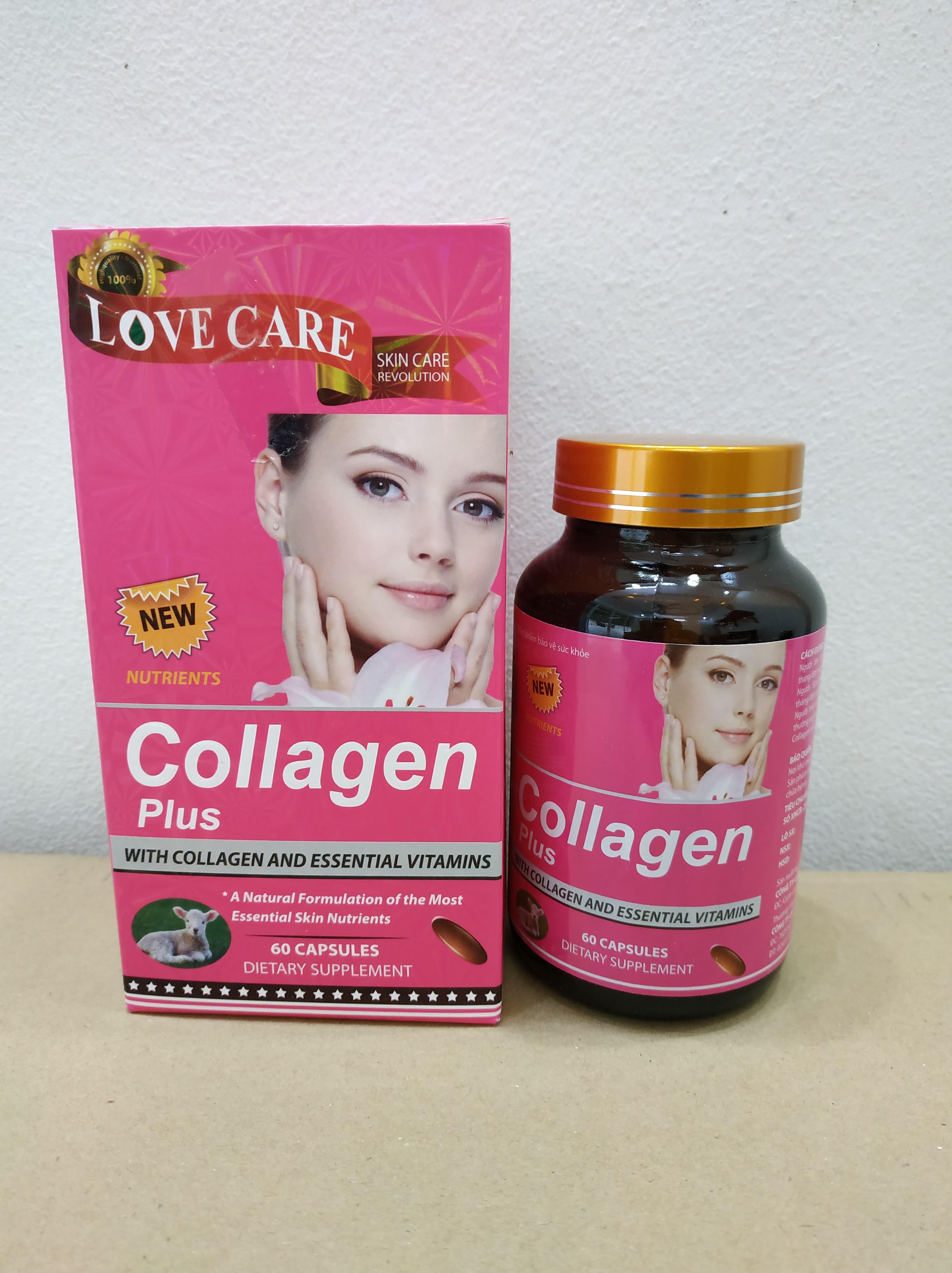 Viên Uống Collagen - Nhau Thai Cừu - Collagen Plus - Liên Doanh Usa - Lọ 60V