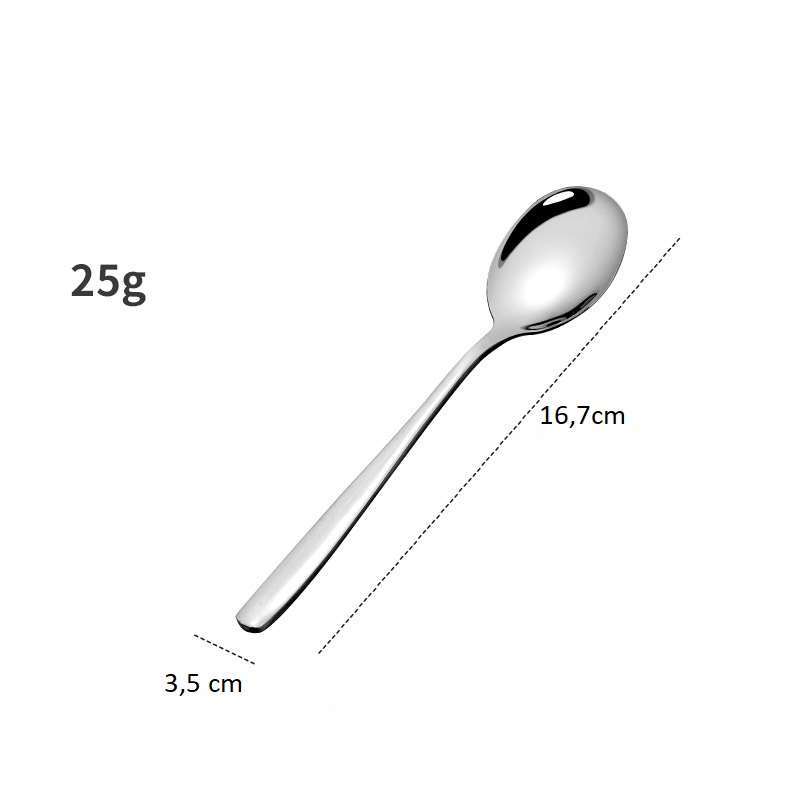 Muông ăn cơm  cán dài  bản tròn lớn inox xịn 304 in logo nổi  - thìa ăn cơm cán dài - muỗng canh - m