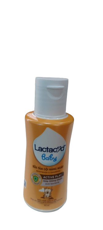 (Quà tặng Lactacyd không bán) Sữa Tắm Gội Trẻ Em Lactacyd Baby Active Play Giúp Đề Kháng Da Và Bảo Vệ Bé Khỏi Vi Khuẩn 60ml