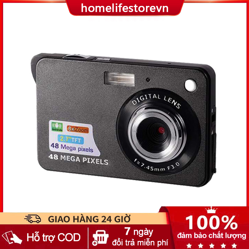 Máy ảnh kĩ thuật số digital mini camera v2 - quay chụp 48MP siêu mỏng nhỏ gọn HOME