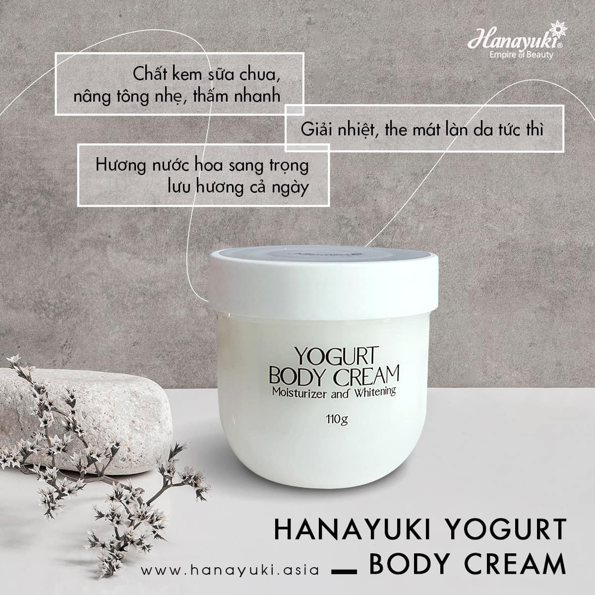 [Hcm]Kem Body Sữa Chua Hanayuki