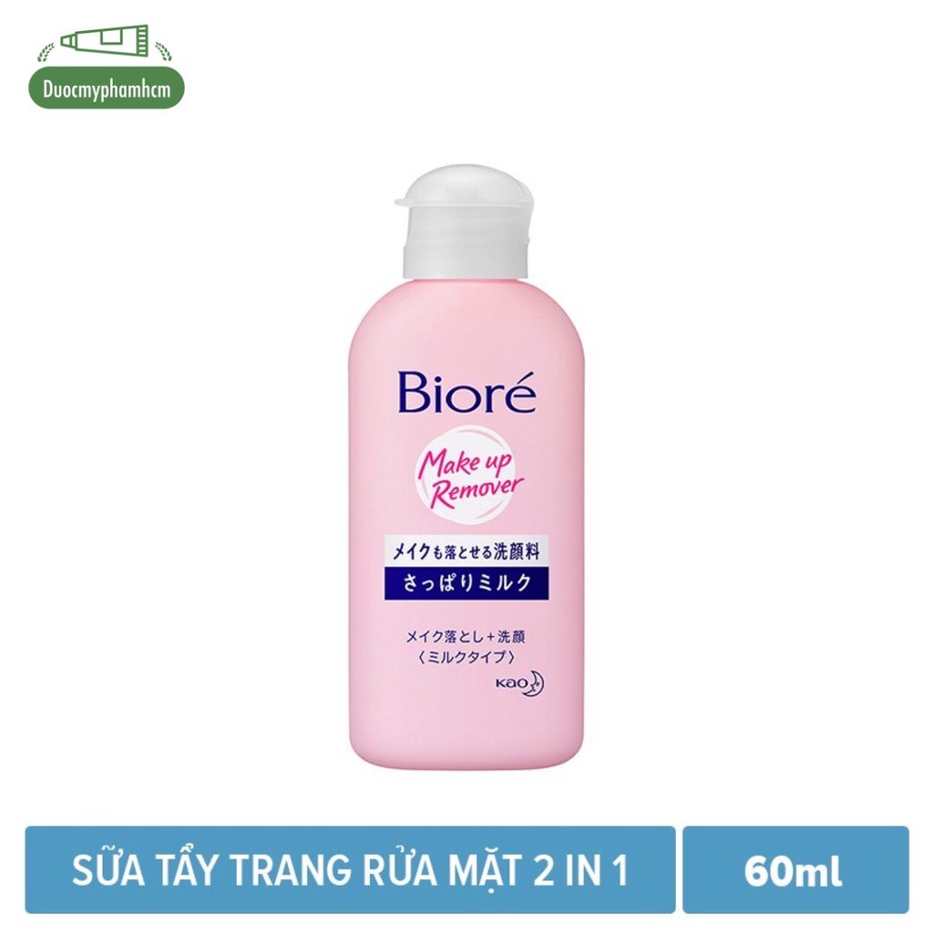 [Hcm]Sữa .T.ẩ.y. Trang 2 Trong 1 Biore 2 In 1 Milky Make Up Remover 60Ml