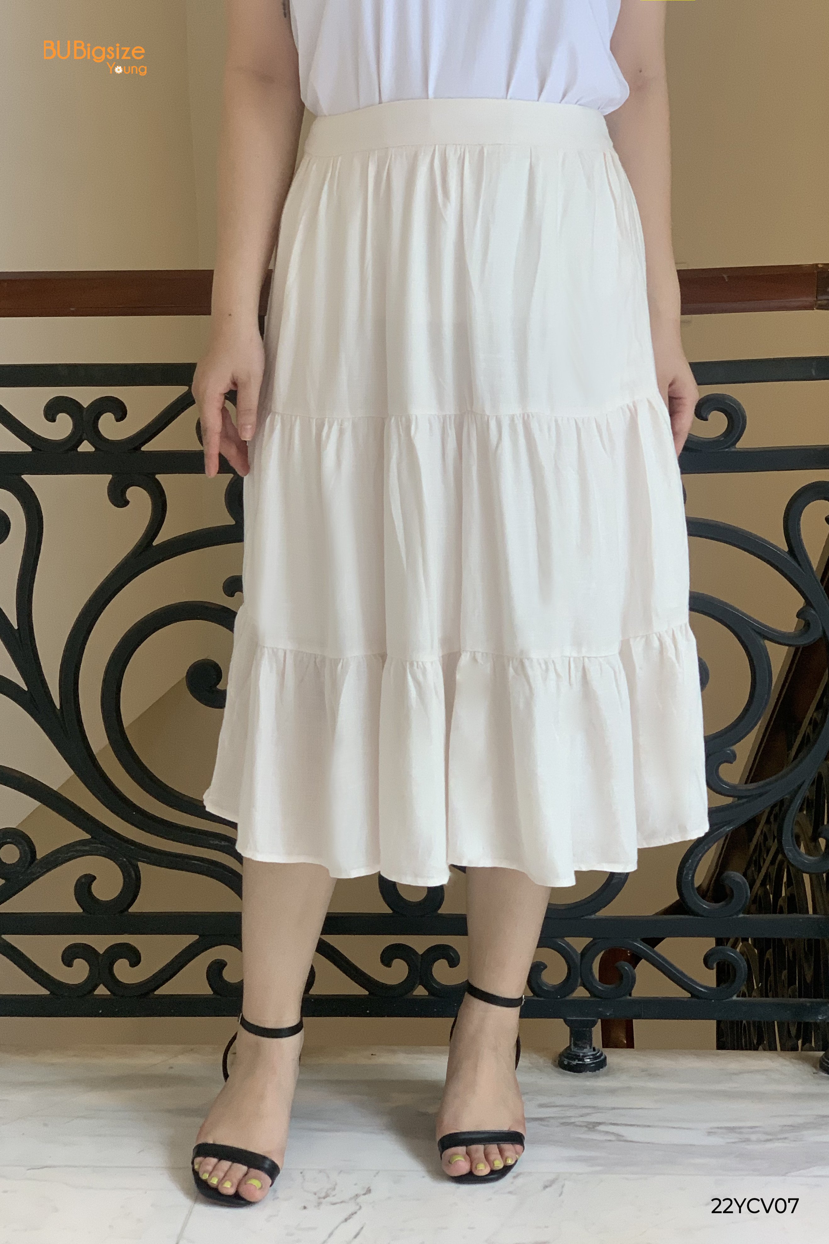 Mua Chân Váy Midi Nữ Dáng Dài Qua Gối Vải Tuyết Mưa Mềm Mại Đi Làm Công Sở  Nữ Tính Thanh Lịch Đen/nâu - Yeep
