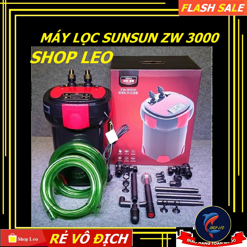 [Hoàn Tiền 10%]Lọc Sunsun ZW 3000 - Lọc thùng UV cao cấp - Máy lọc Sunsun ZW 300 cho hồ thủy sinh - 