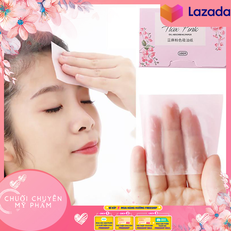 [HCM](Chính hãng) Giấy Thấm Dầu Cao Cấp 100 Miếng Maycreate | Bộ 100 miếng giấy thấm dầu MAYCREATE dùng chăm sóc da mặt