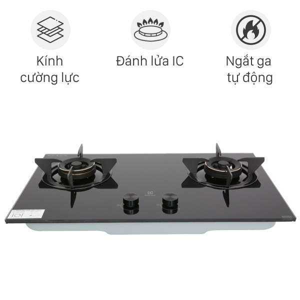 Bếp gas âm Electrolux EHG7230BE Hàng trưng bày 99% +Tặng Dây gasđánh lửa IC . Hệ thống ngắt gas tự đ