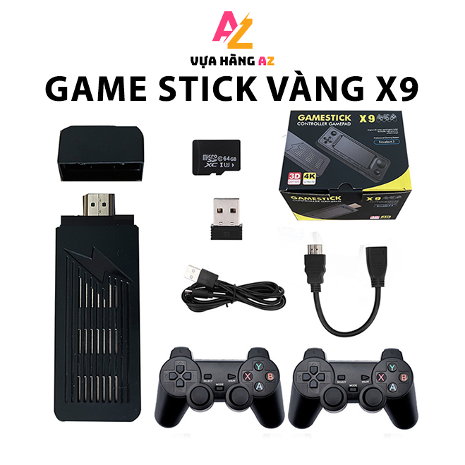 Máy Chơi Game Stick Vàng X9 - máy chơi game cầm tay cấu hình cao Ram 2GB 40000 Game: đấu trường thú 