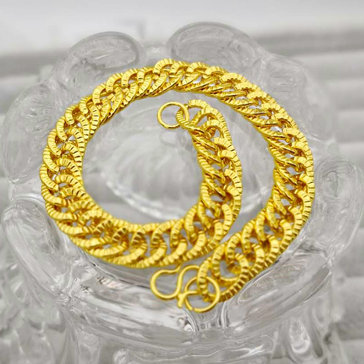 Vòng tay nam mạ vàng 18K Lắc đeo tay xe tăng