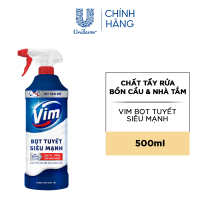 Bọt Tuyết Siêu Mạnh Tẩy Bồn Cầu và Nhà Vệ Sinh Vim | Diệt 999% Vi Khuẩn (500ml)
