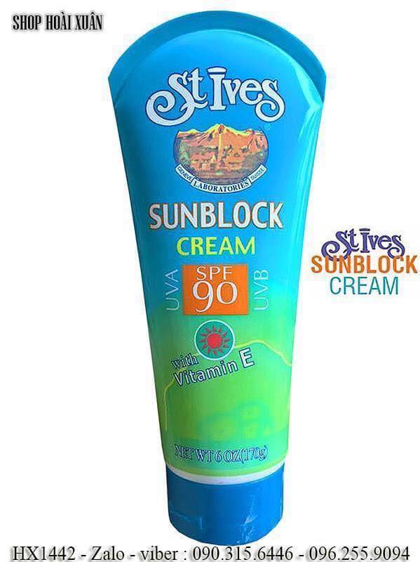 [Hcm]Kem Chống Nắng Toàn Thân Stives Sunblock Cream 90 Spf - Hx1442 - Làm Đẹp / Chăm Sóc Cá Nhân / Tắm & Chăm Sóc Cơ Thể / Chăm Sóc Da Đi Nắng / Kem Chống Nắng & Kem Sau Khi Đi Nắng Cho Body