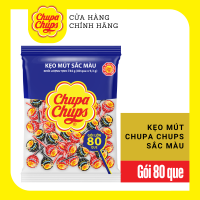 Kẹo mút Chupa Chups Hương trái cây hỗn hợp kẹo mút tô màu lưỡi hương Dâu và Cola kẹo mút sắc màu