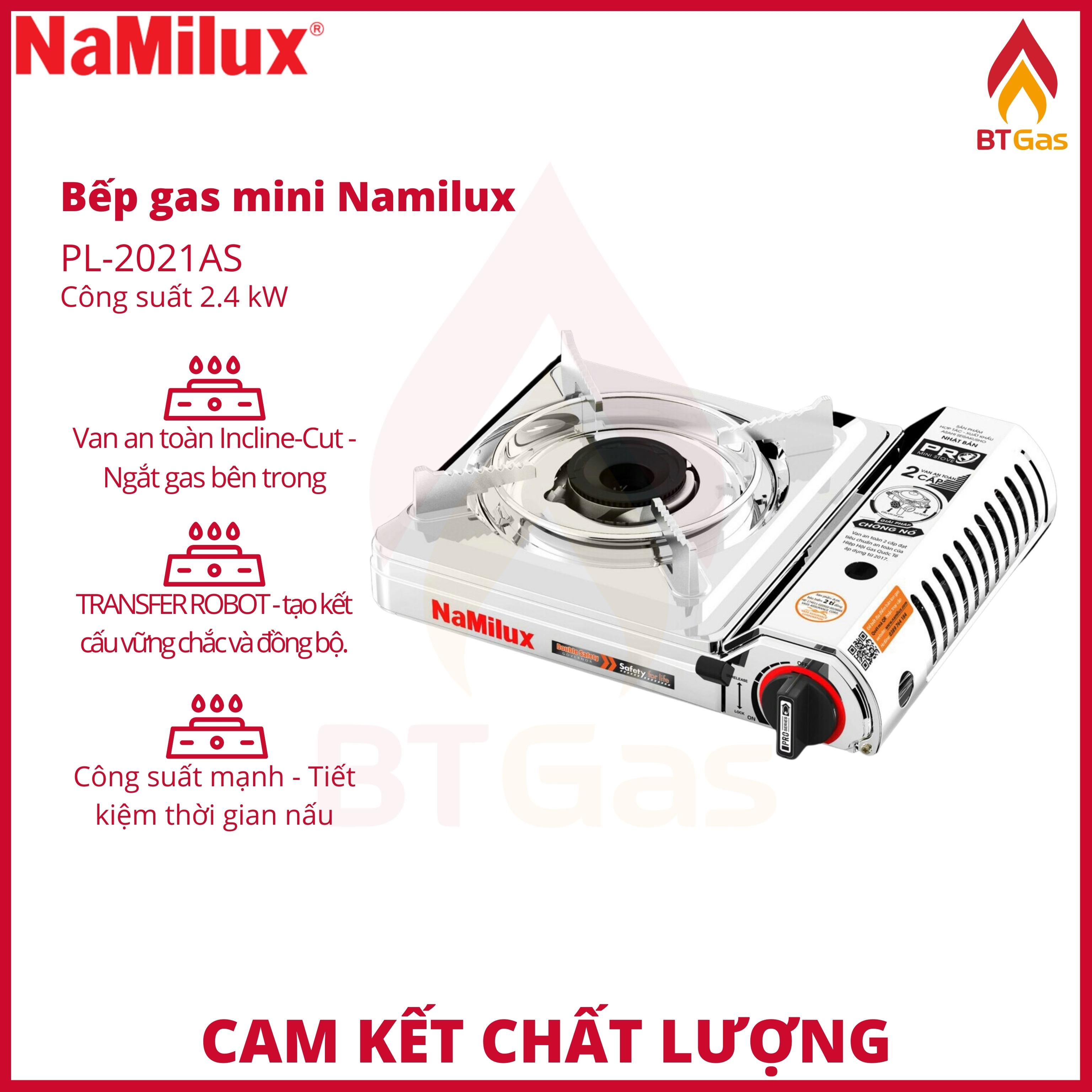 Bếp ga mini du lịch bếp gas mini Namilux PL-Series