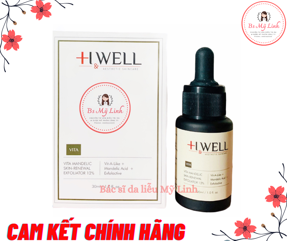[Hàng Công Ty] Serum H Well Vita Mandelic Acid Tẩy Tế Bào Chết Hoá Học Dưỡng Trắng Da
