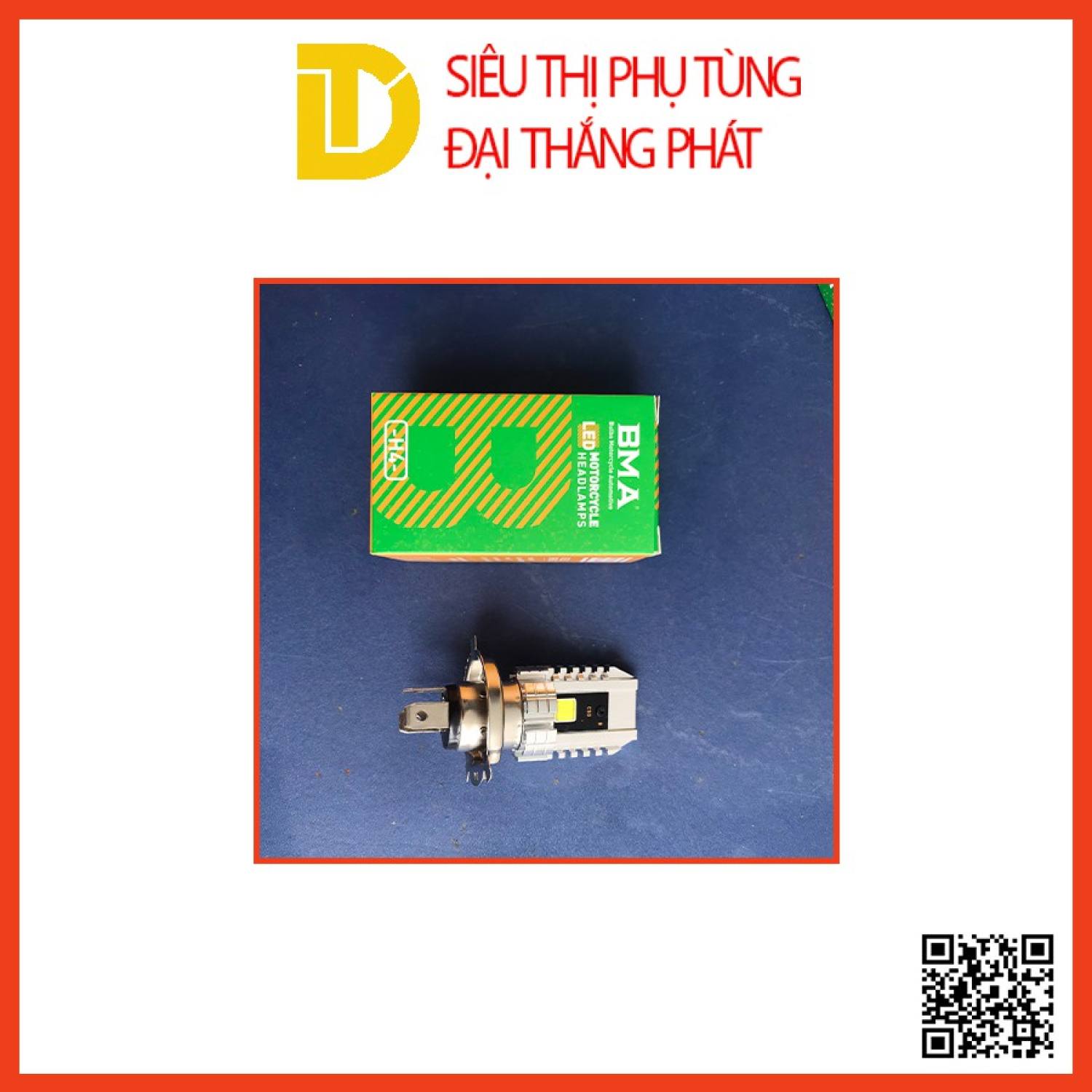 Đèn pha Led BMA chân H4 cho các loại xe Exciter 150 su ju wave wave rs... siêu sáng