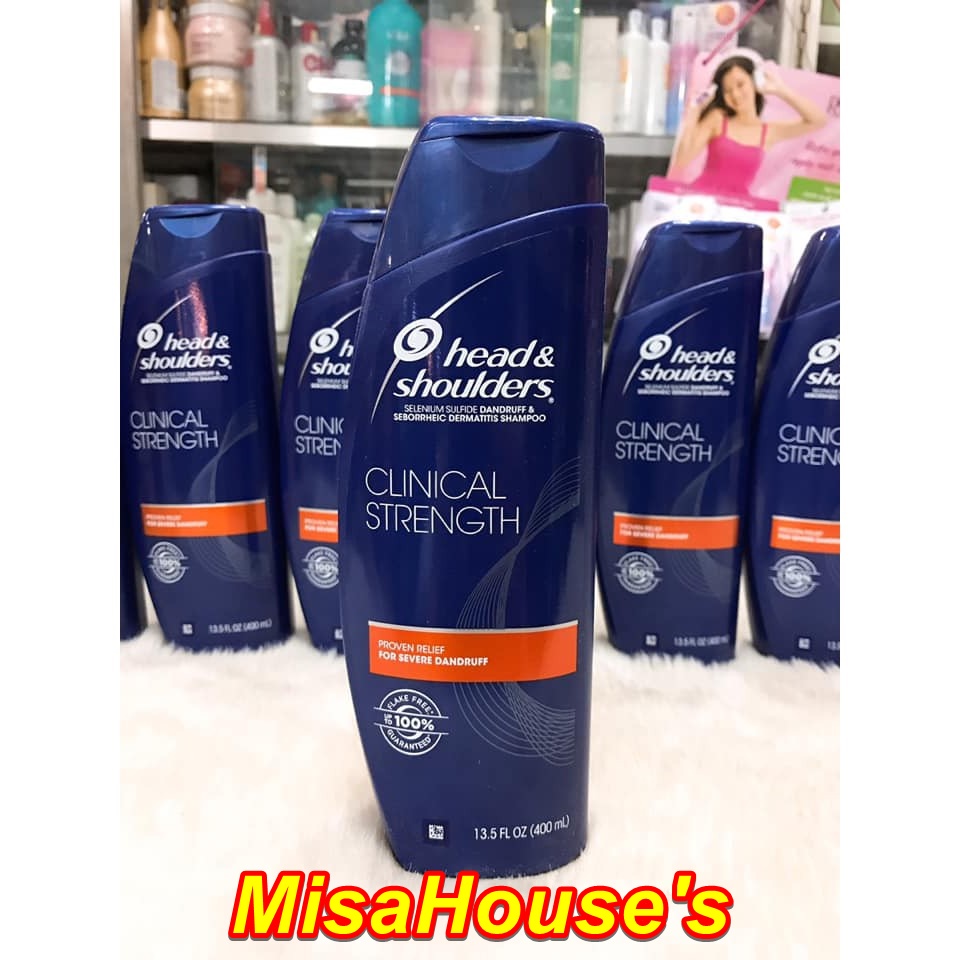 Dầu Gội Sạch Gàu Head&Shoulders Max Strength Without Apx Clinical Strength 400Ml