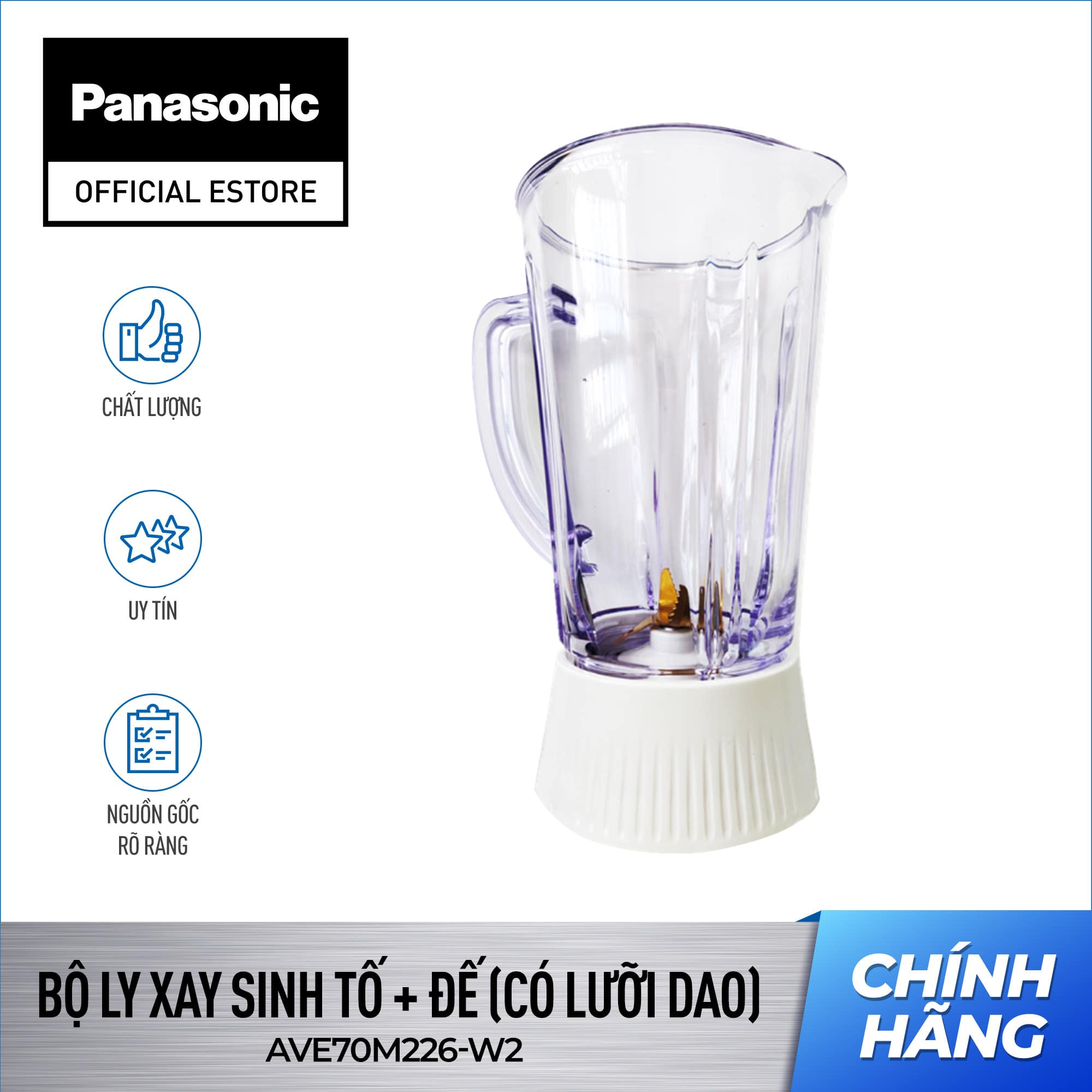 Bộ ly xay sinh tố + đế MX-SM1031SRA MX-GM1011HRA MX-GM1011GRA của Máy xay Panasonic (có lưỡi dao) AV