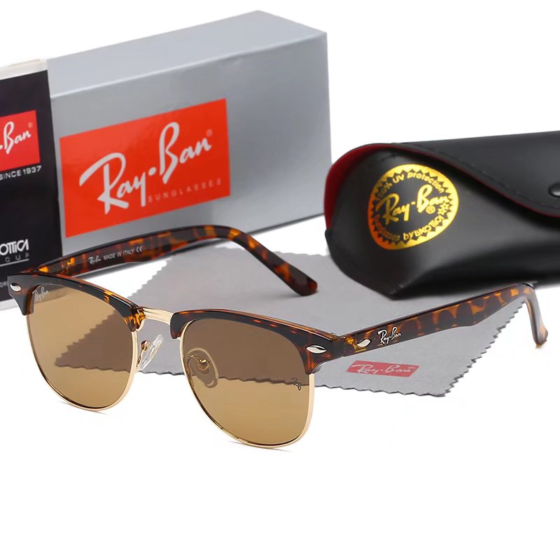 Ray-ban glasses Thời trang RAY BAN nam nữ kính râm gương Vintage hàng không thí điểm kính râm Kính phân cực bán kính râm thể thao rayban sunglasses RB3016