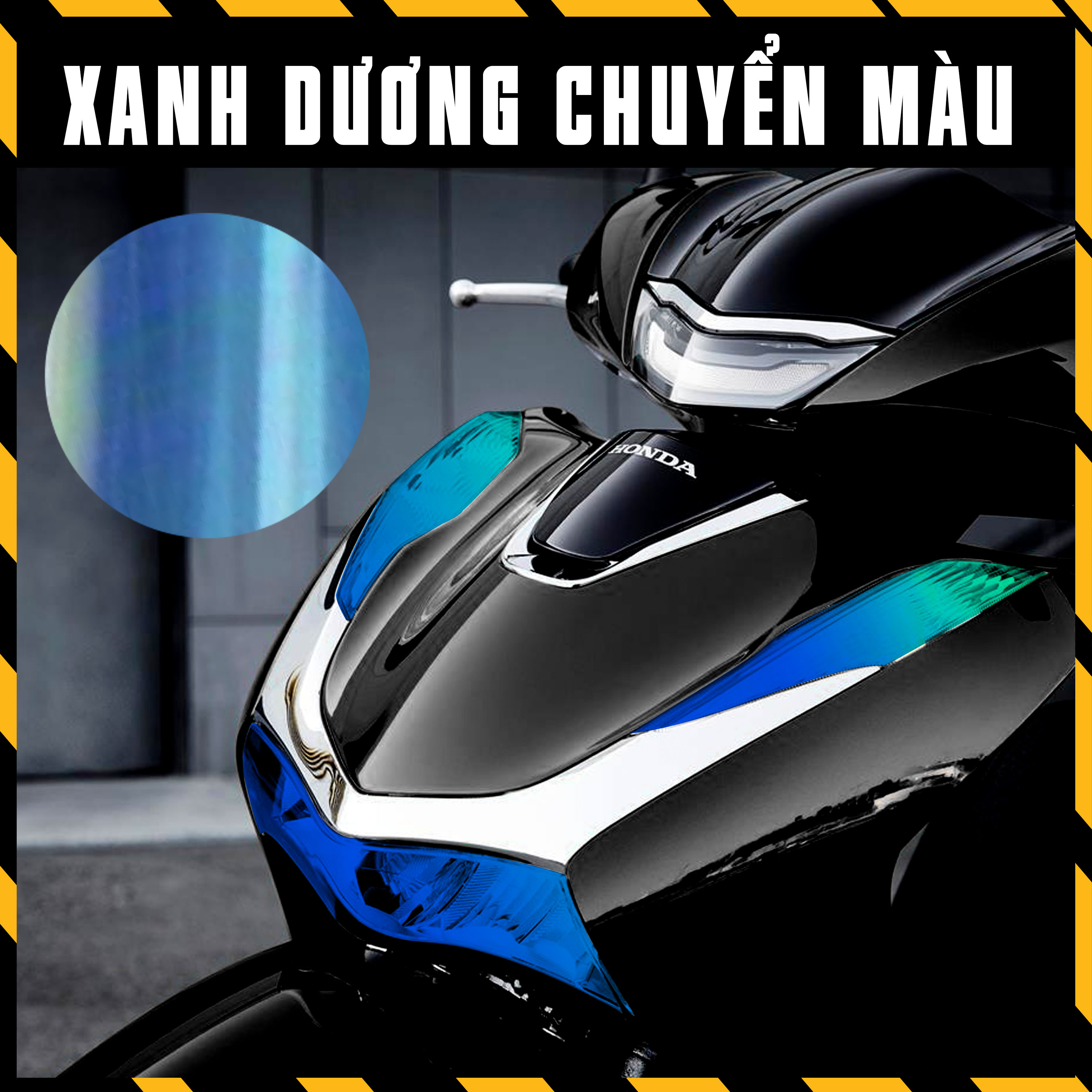 Phim Titanium Dán Choá Đèn Đổi Màu Đèn Xe Máy SH 2020 2021 2022 | Tem Decal Film Trong Suốt Chuyển M