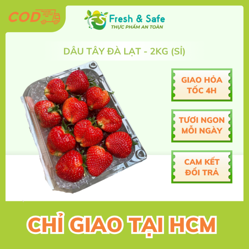 Dâu tây Đà Lạt - 2kg (sỉ)