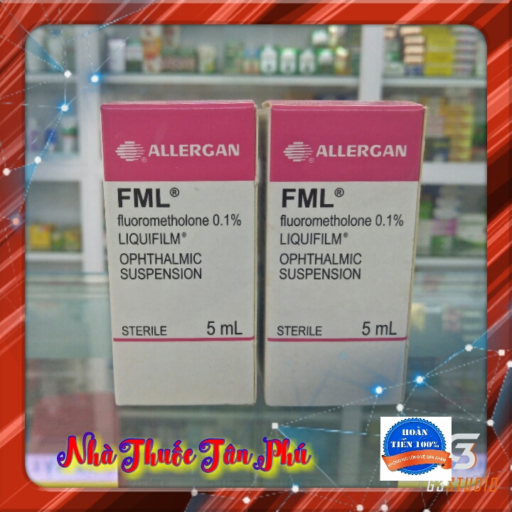 Chai Nhỏ Mắt Fml Liquifilm 0.1% Chai 5Ml