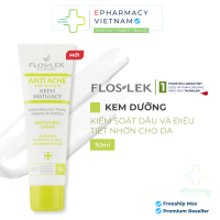 Kem Dưỡng Kiềm Dầu FLOSLEK Anti Acne Mattifying Cream Kiểm Soát Dầu Điều Tiết Nhờn 24h 50ml