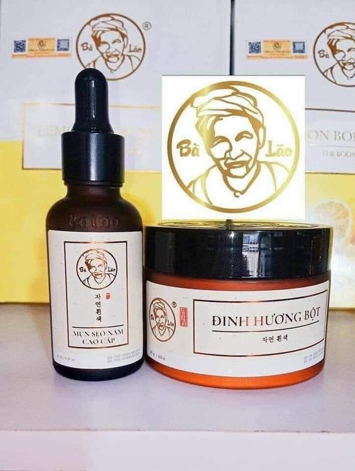 Combo 2 Sản Phẩm Serum Tái Tạo Da Cao Cấp Bà Lão Và Bột Rửa Mặt Đinh Bột Hương Bà Lão Giúp Cải Thiện Làn Da Mụn - Thâm - Nám Hiệu Quả Giúp Tiết Kiệm Thời Gian Và Chi Phí(Hàng Chính Hãng 100% - Miễn Ship)