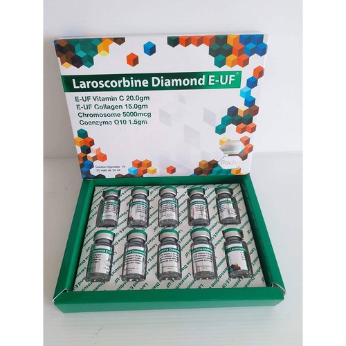 [Hcm]Làm Trắng Da Collagen Laroscorbine Diamond E - Uf Hàng Italia Hộp 10 Lọ