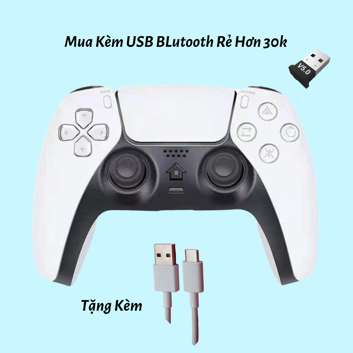Tay cầm chơi game T28 P4 plus không dây Bluetooth full skills chơi game PC laptop điện thoại Fifa On
