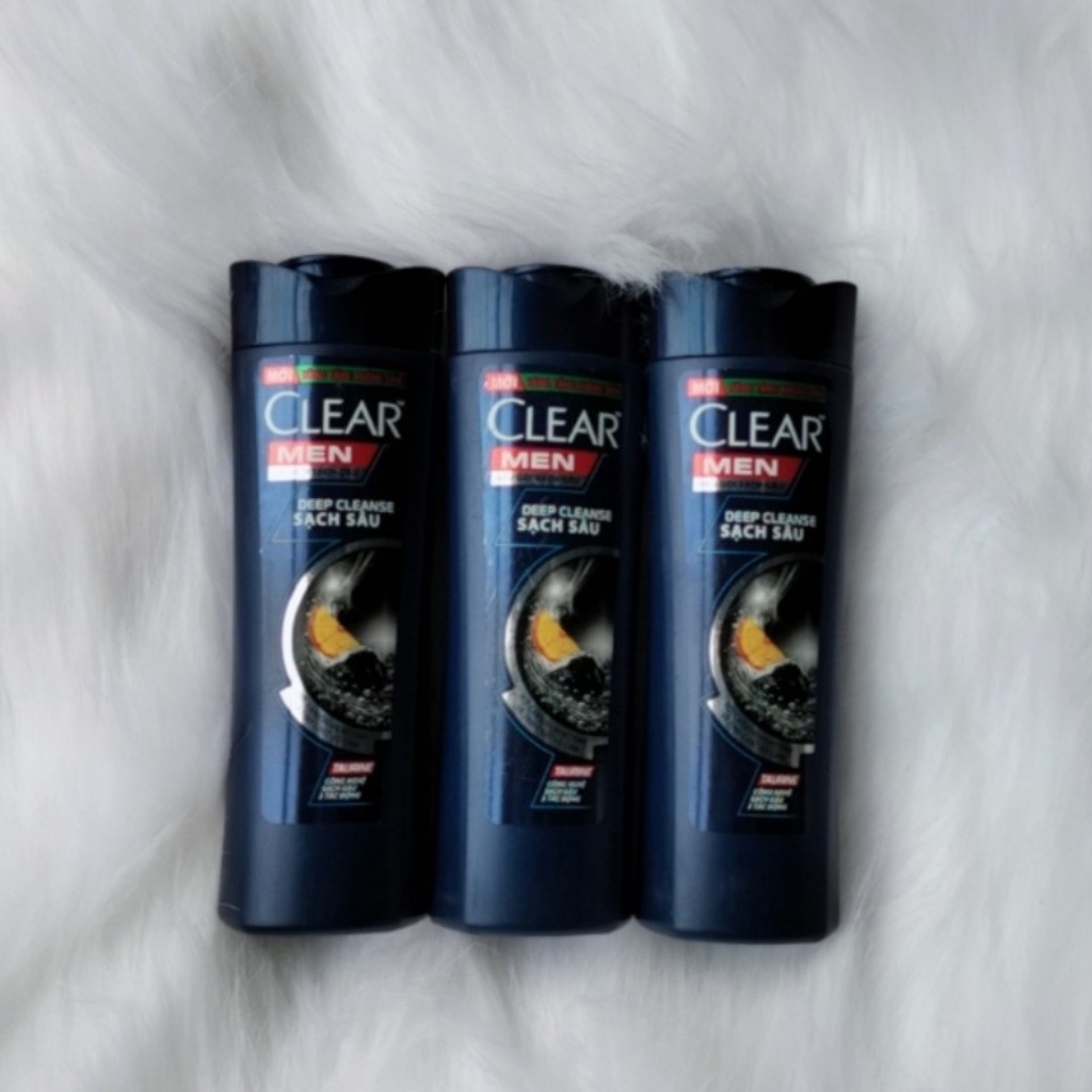 Combo 3 Chai Dầu Gội Clear Men Sạch Sâu Hết Gàu Hết Ngứa - 70G= 210G