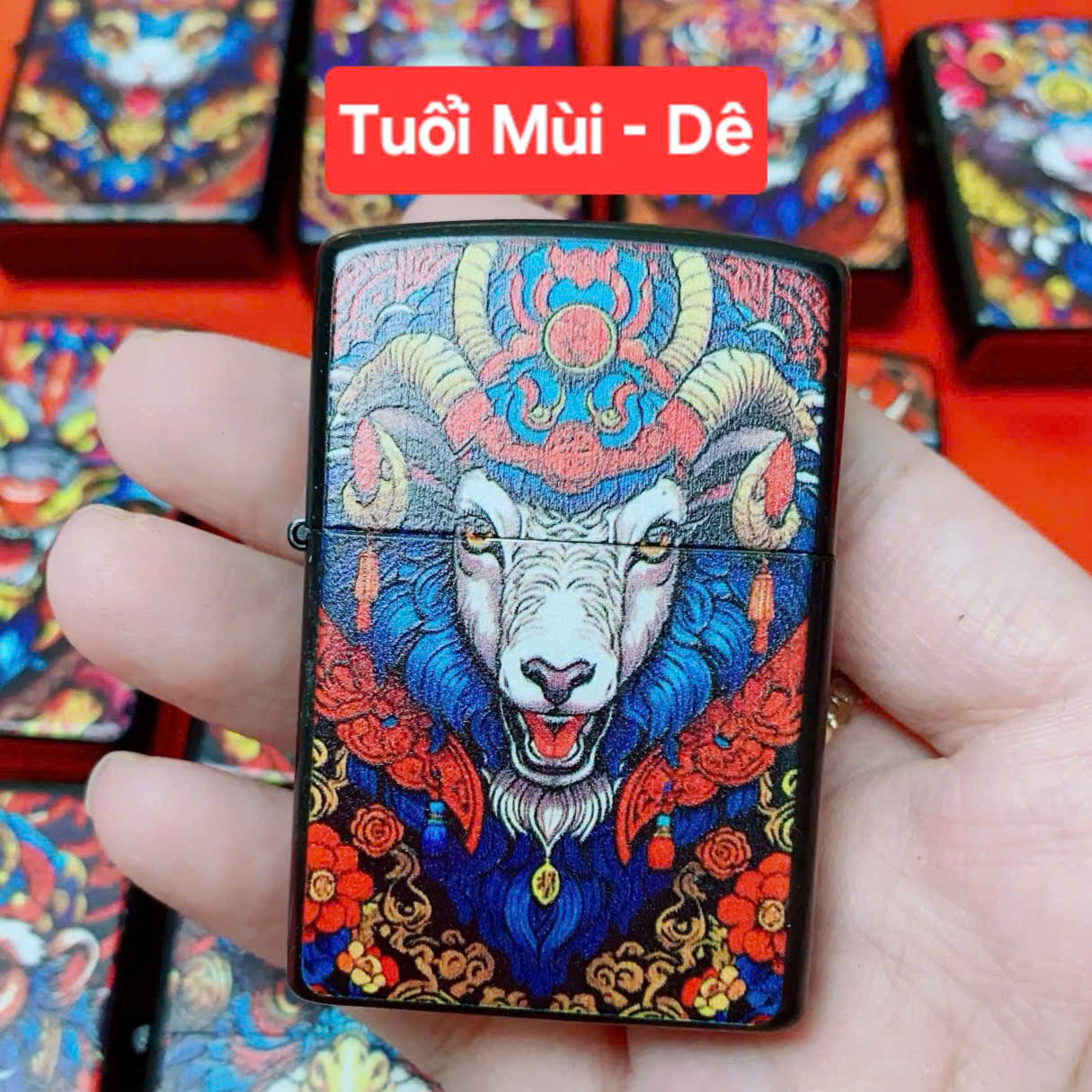 Bật Lửa Zippo Sơn Tĩnh Điện 12 Con Giáp ( Tặng Kèm Chai Xang Mini + Đá Bấc)