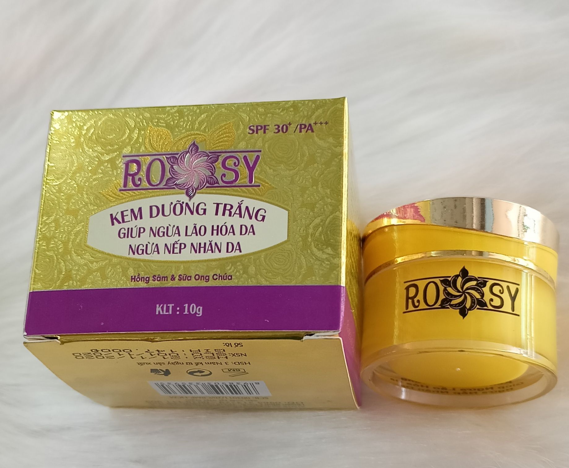 [Hcm]Kem Dưỡng Trắngngừa Lão Hoánếp Nhăn Rosy Hồng Sâm&Sữa Ong Chúa