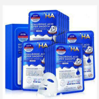 [HCM]Hộp 20 miếng mặt nạ giấy dưỡng da mụn cấp ẩm thải độc xanh tím HA Maycreate
