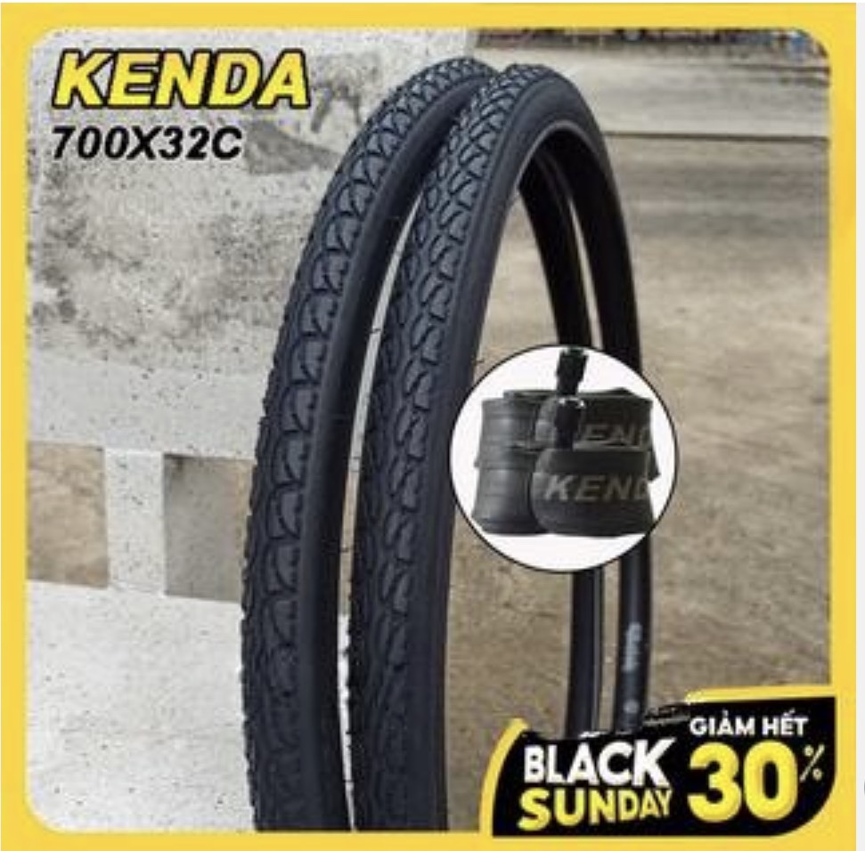 Vỏ Xe Đạp  THể Thao KENDA 700x32C  Lốp Xe Đạp KENDA 32