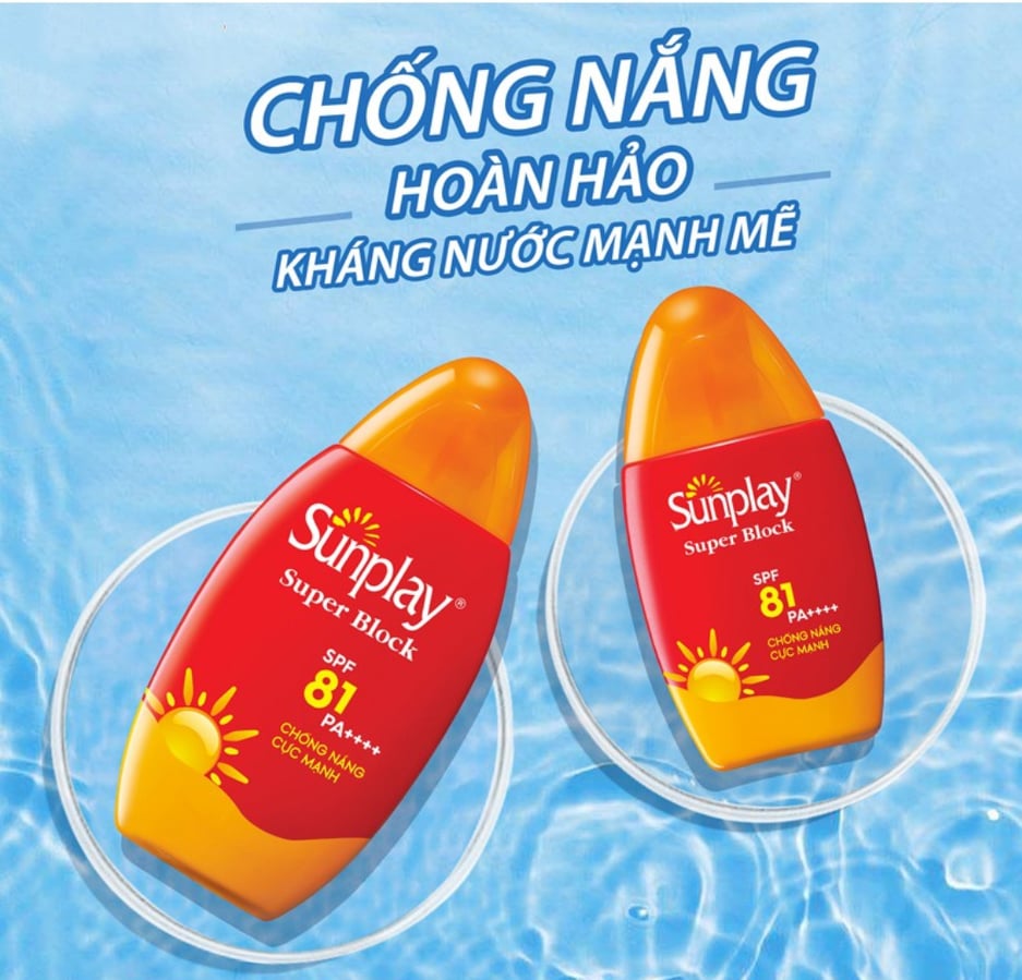 Sữa chống nắng hằng ngày dưỡng trắng Sunplay Super Block SPF 81+ PA++++70g