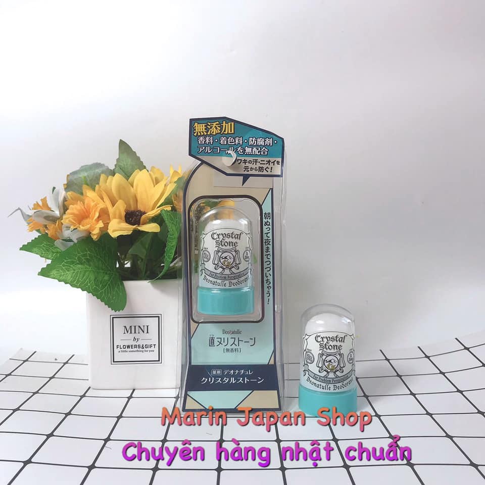 Lăn Khử Mùi Chống Mồ Hôi Soft Stone Crystaf Stone Nhật Bản - Không Mùi Nhật Bản Cho Người Có Mùi Nặng Và Mồ Hôi Nhiều