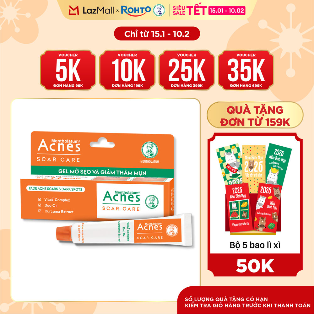 Kem mờ sẹo và thâm dạng gel Acnes Scar Care 12g Scar Care