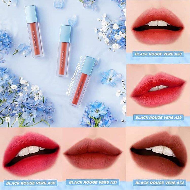 (MẪU MỚI NHẤT-HÀNG SẴN ) SON KEM LÌ BLACK ROUGE AIR FIT VELVET TINT VER 6 BLUEMING GARDEN (MẪU MỚI NHẤT-HÀNG SẴN ) SON KEM LÌ BLACK ROUGE AIR FIT VELVET TINT VER 6 BLUEMING GARDEN