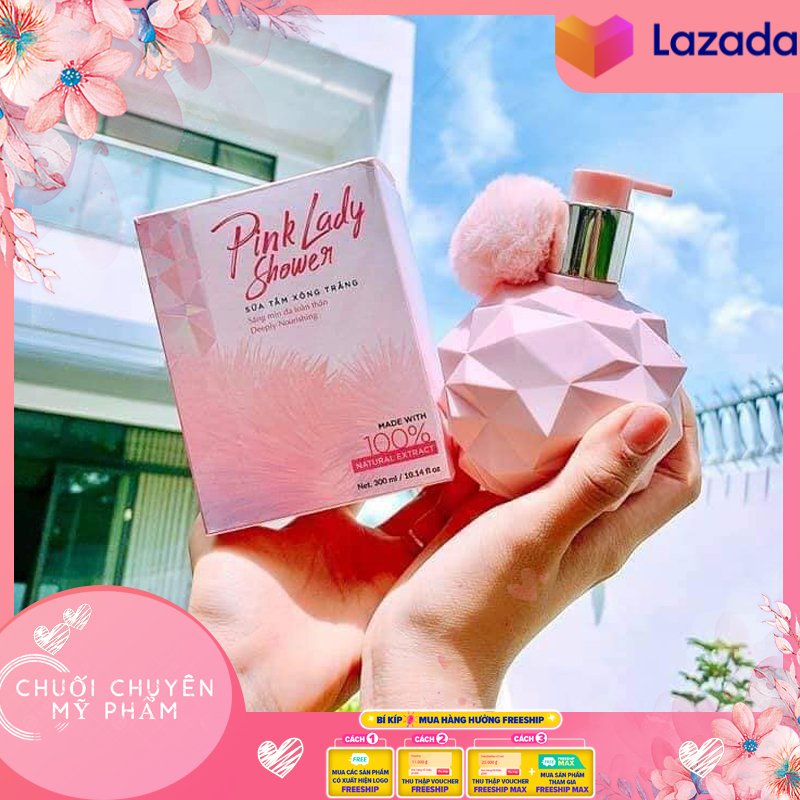 [Hcm]Sữa Tắm Pink Lady 300Ml | Sữa Tắm Xông Trắng Pink Lady Shower Sáng Mịn Da Toàn Thân - Kích Trắng Da Body Siêu Tốc Mang Lại Làn Da Trắng Sáng Tự Nhiên Mịn Màng Làm Chậm Quá Trình Lão Hoá Thu Nhỏ Lỗ Chân Lông