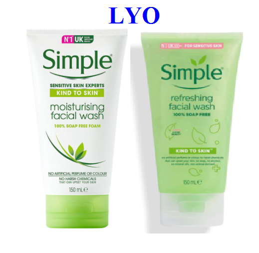 Sữa Rửa Mặt Simple Kind To Skin Refreshing Facial Wash Gel 150Ml - Lyo Shop