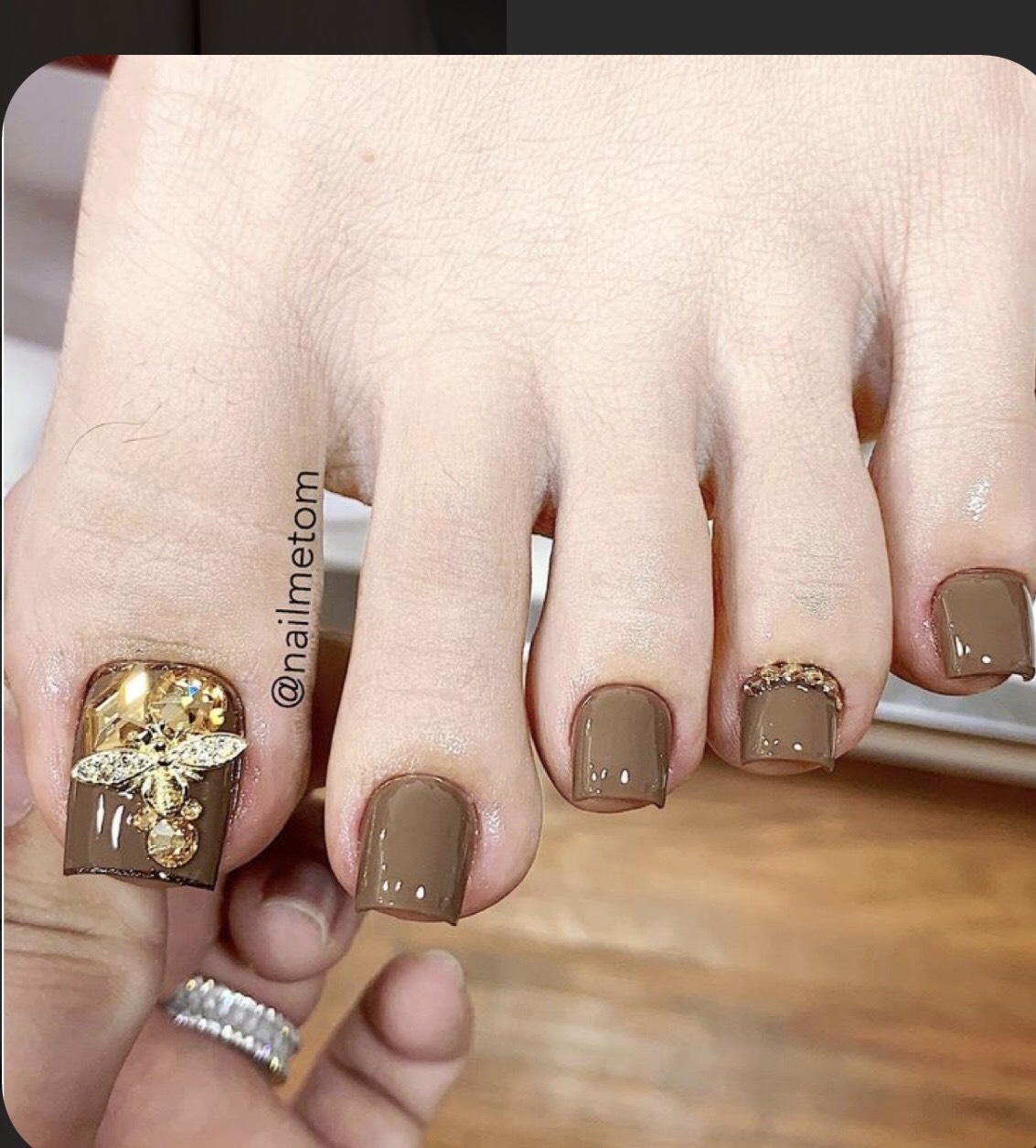 (FREESHIP +QUÀ TẶNG) Móng chân giả giá rẻ/ nail thiết kế/ nailsbox/ Móng úp chân/ móng chân giả đính đá