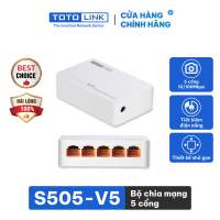 Bộ chia mạng Switch 5 cổng 10/100Mbps TOTOLINK S505 cho PC Laptop dễ sử dụng