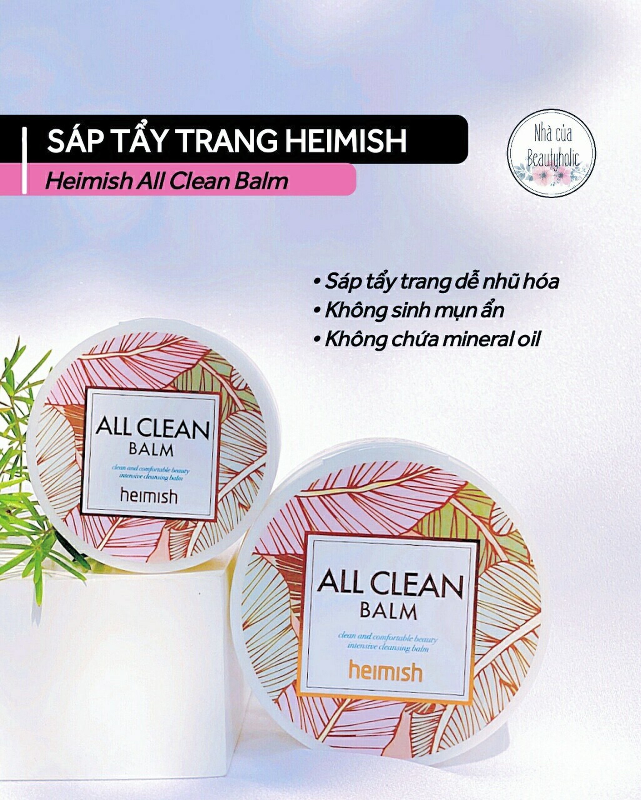 [Hcm][Nhacuabeautyholic]Sáp Tẩy Trang Heimish All Clean Balm