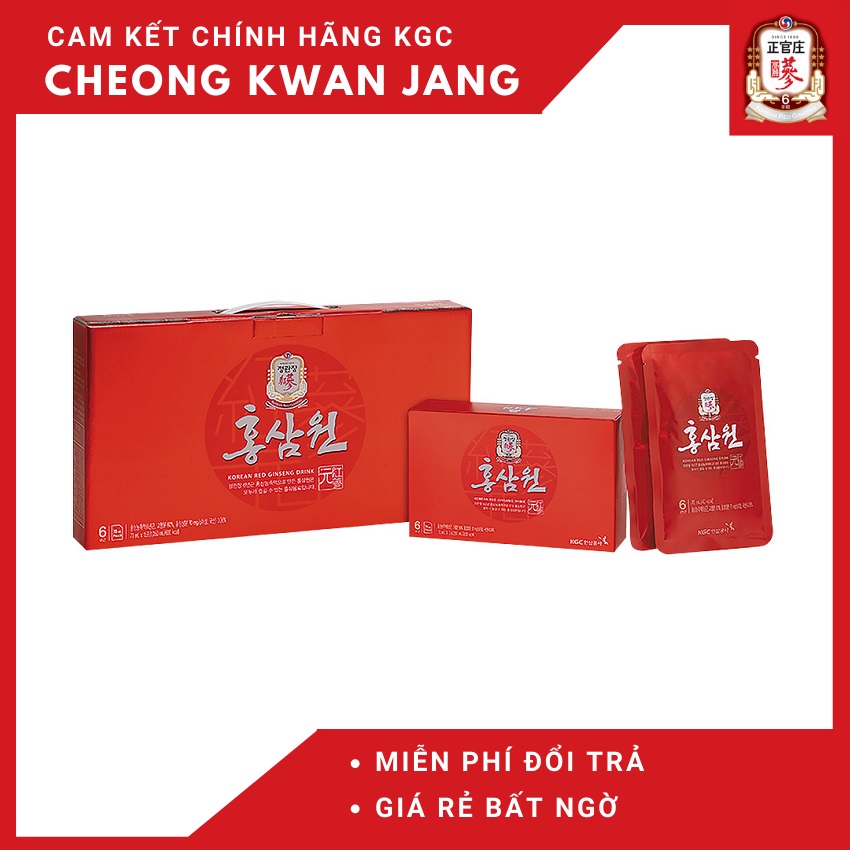 Nước Hồng Sâm Won Kgc 70Ml X 15 Gói - Bồi Bổ Cơ Thể Toàn Diện Chống Lão Hoá (Tỉ Lệ Hồng Sâm : 0.36%)