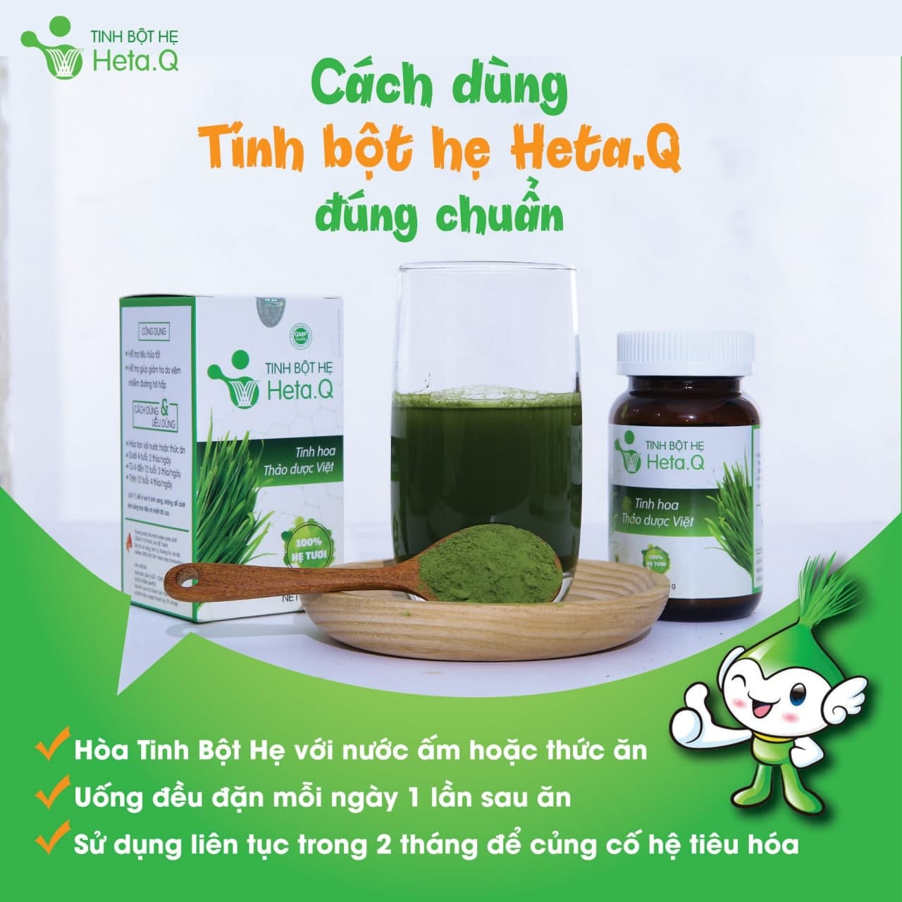 [100% Hết Táo Bón] Tinh Bột Hẹ Heta Q - Thực Phẩm Bảo Vệ Sức Khỏe - Hỗ Trợ Điều Trị Táo Bón Biếng Ăn Ở Trẻ Nhỏ - Tăng Cường Hệ Miễn Dịch - Hàng Chính Hãng - Đánh Giá 5 Sao - Chất Lương Cao