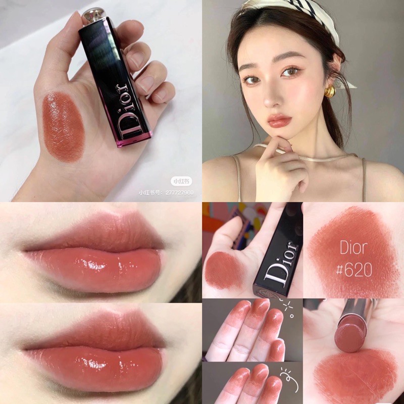 Son mini Dior Addict Lipstick Lacquer Stick Màu 740 club màu đỏ gạch   Shopee Việt Nam