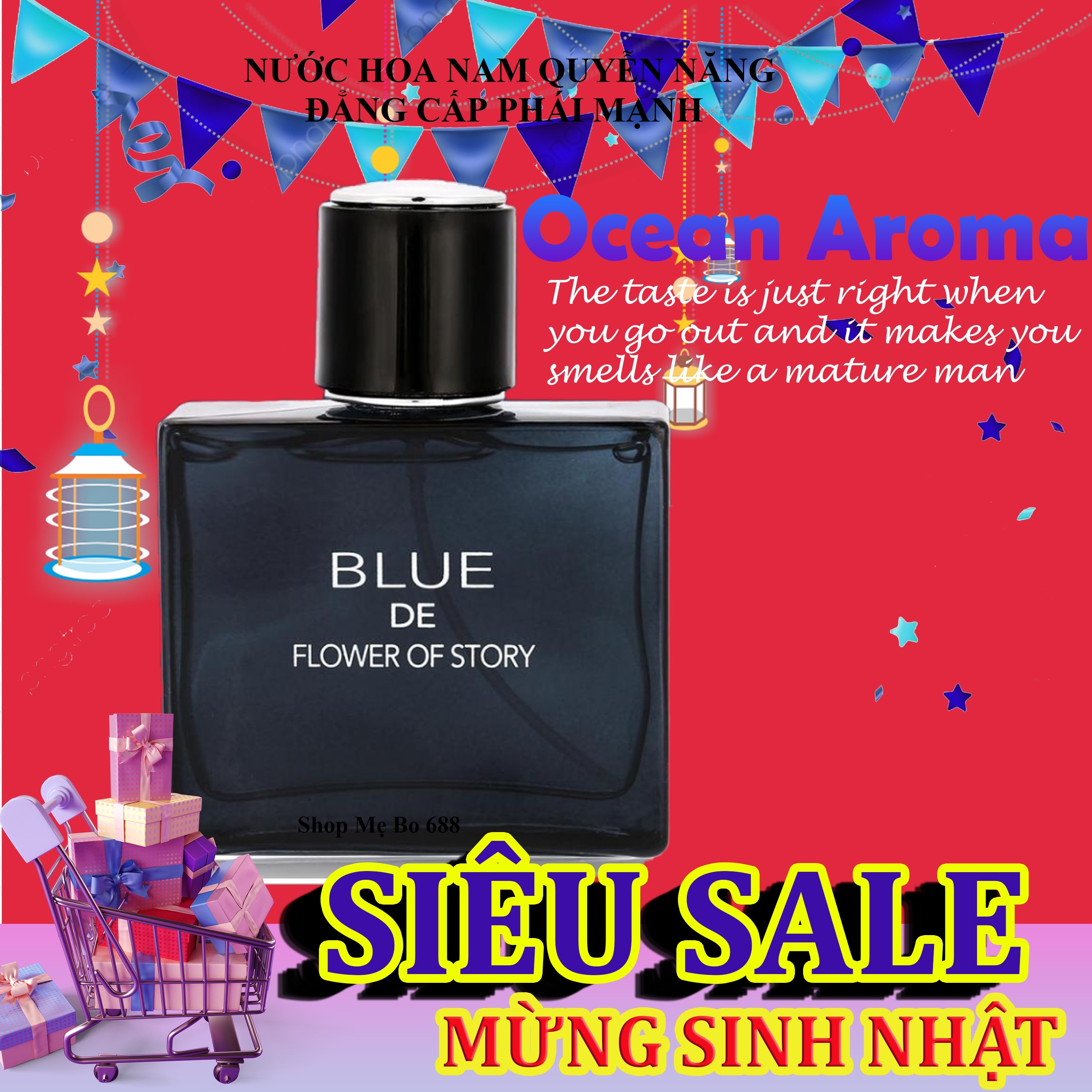 [Hot] Nước Hoa Nam Blue Mạnh Mẽ Nước Hoa For Men Giá Tốt Hương Thơm Quyến Rũ Đàn Ông Đích Thực - Shop Mẹ Bo 688