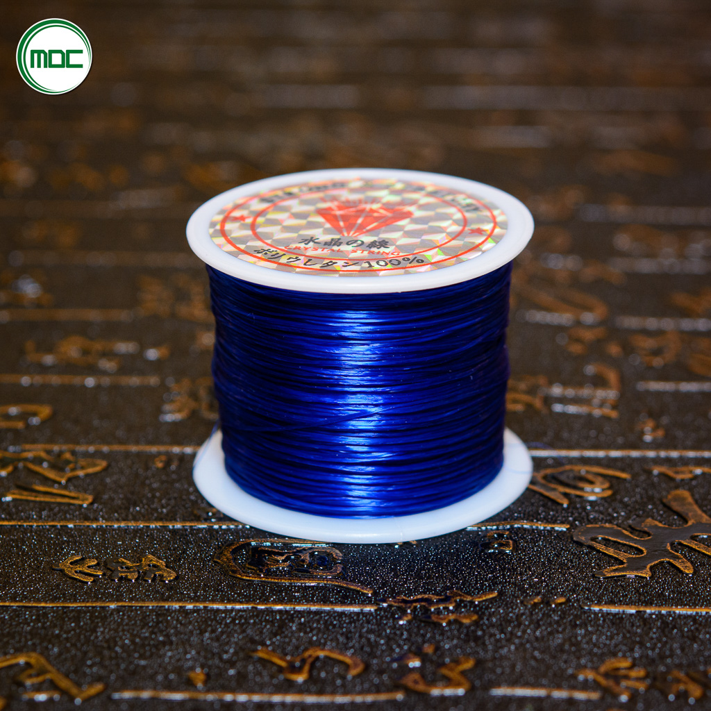 Tem Trắng - Dây Chỉ Thun Chỉ Chun Xỏ Chuỗi Hạt Cuộn Dài khoảng 50 mét dùng để xỏ chuỗi hạt đá pha lê